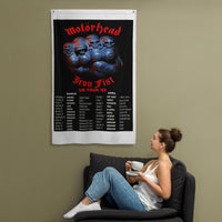 Motorhead Iron Fist UK Tour 1982 Flag
