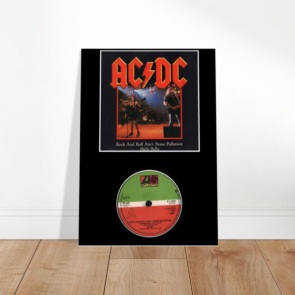 ACDC ROCK N ROLL AINT NOISE POLLUTION RECORD DISPLAY POSTER Classic Semi-Glossy Paper Poster