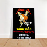 Metallica SFX Centre Dublin Ireland 1986 Classic Semi-Glossy Paper Poster