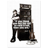 Lemmy Kilmister Poster With Quote Classic Semi-Glossy Paper Poster