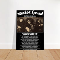 Motorhead Overkill Tour UK 1979 Classic Semi-Glossy Paper Poster