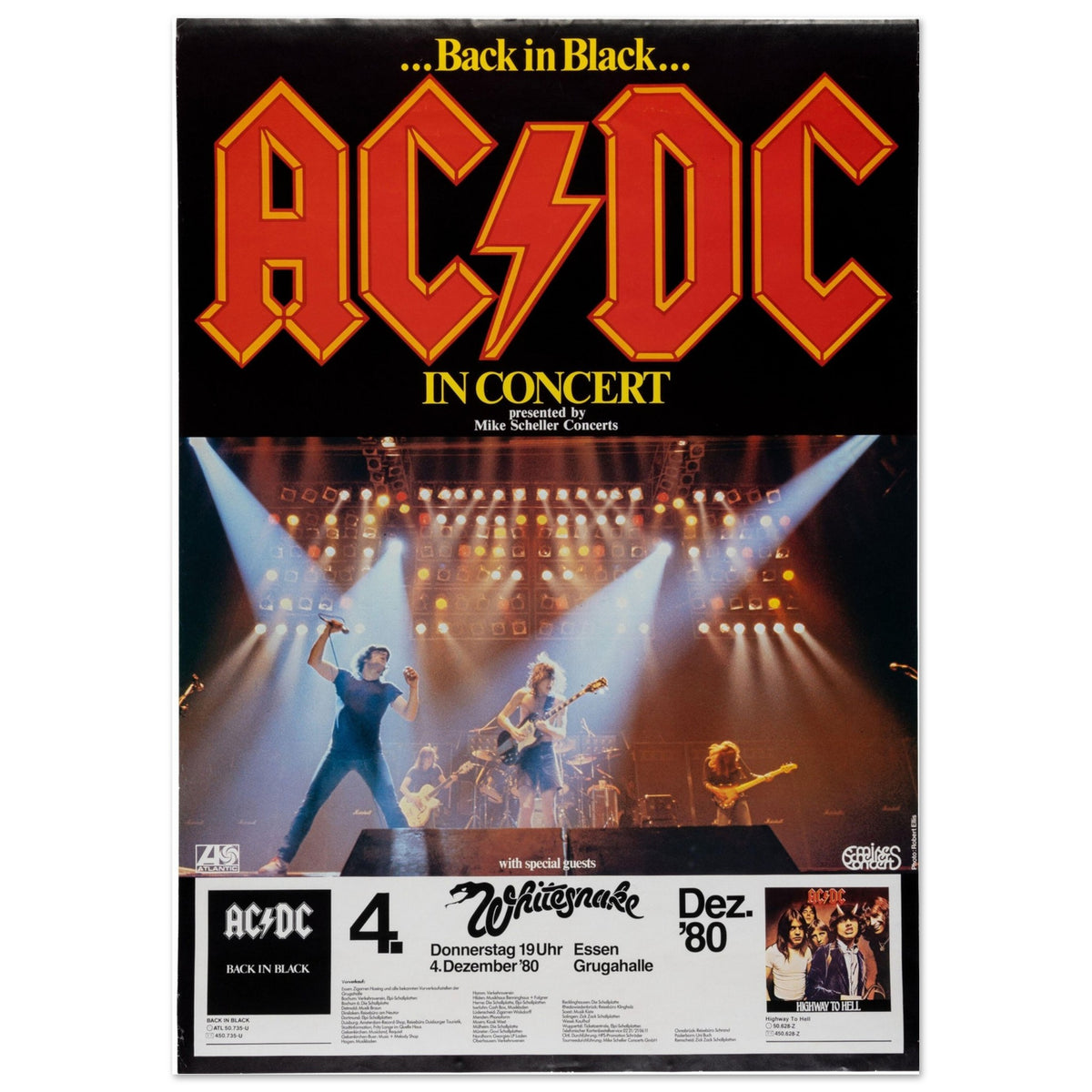 AC/DC Essen Germany 1980 Classic Semi-Glossy Paper Poster – WHOLE LOTTA ...