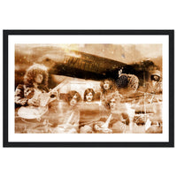 Led Zeppelin Wall Art Classic Semi-Glossy Paper Wooden Framed Poster