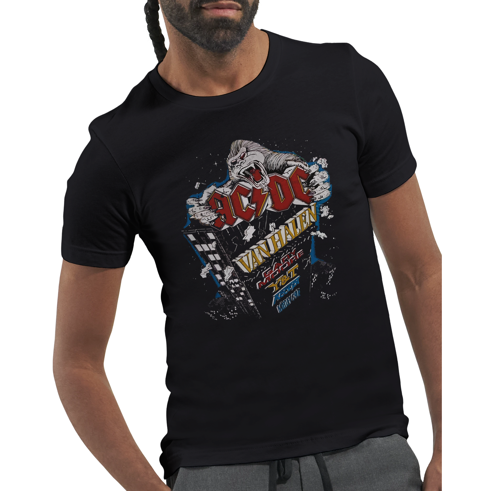 Monsters Of Rock Donington UK 1984 Premium Unisex Crewneck T