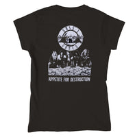 Guns N Roses Appetite For Destruction Shirt 1980s Classic Womens Crewneck T-shirt