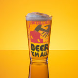 "Beer 'Em All" Metallica Shaker pint glass