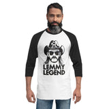 Lemmy Kilmister Legend 3/4 sleeve raglan shirt