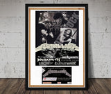 Metallica Vintage Concert Poster Milton Keynes UK 1993 + Ticket Reproduction Print