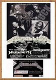 Metallica Vintage Concert Poster Milton Keynes UK 1993 + Ticket Reproduction Print