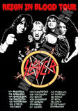Slayer Vintage Concert Poster Reign In Blood Tour Reproduction Print