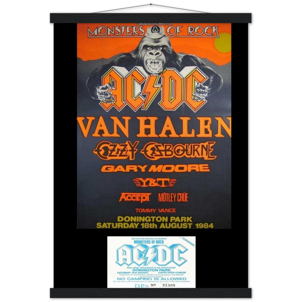donington 1984 monsters of rock AC/DC Monsters Of Rock Donington Park UK 1984 Premium Semi-Glossy Pape – WHOLE LOTTA ROCK