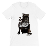 Lemmy Kilmister  Quote Graphic Premium Unisex Crewneck T-shirt