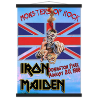 Iron Maiden Donington Park UK 1988 Premium Semi-Glossy Paper Poster & Hanger
