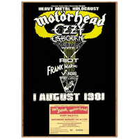 MOTORHEAD PORTVALE 1981 WITH TICKET Classic Semi-Glossy Paper Poster