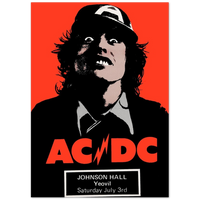 AC/DC Yeovil 1976 Premium Matte Paper Poster