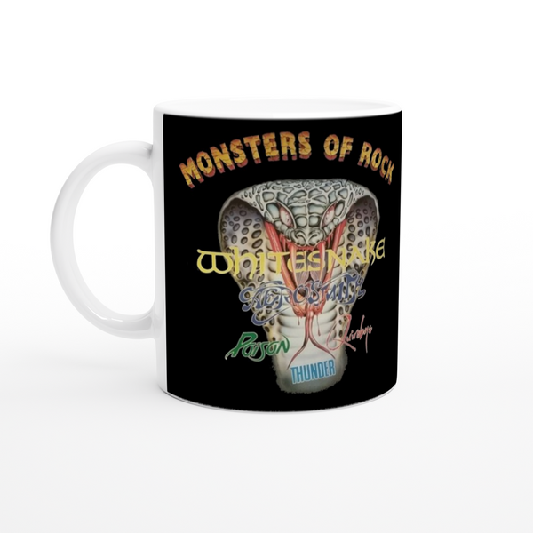 Monsters Of Rock Donington Park UK 1990 White 11oz Ceramic Mug