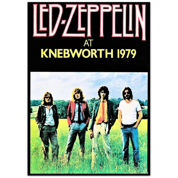 Led Zeppelin Knebworth 1979 Premium Matte Paper Poster