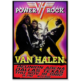 VAN HALEN DALLAS TEXAS 1982 Classic Semi-Glossy Paper Poster