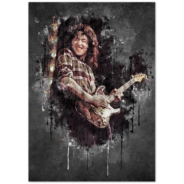 Rory Gallagher Abstract Classic Semi-Glossy Paper Poster