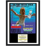 Nirvana Point Theatre Dublin 1992 Classic Semi-Glossy Paper Wooden Framed Poster