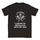 I LISTEN TO METALLICA Classic Kids Crewneck T-shirt