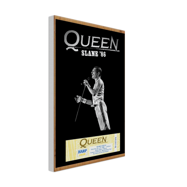 Queen Slane Queen Slane Castle 1986 Poster with ticket Thick Canvas – WHOLE LOTTA ROCK