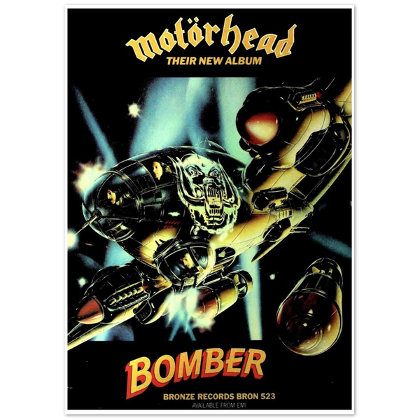 MOTORHEAD BOMBER ALBUM PROMO Classic Semi-Glossy Paper Poster