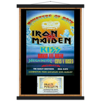 Iron Maiden Monsters Of Rock Donington Park UK 1988 Premium Semi-Glossy Paper Poster & Hanger