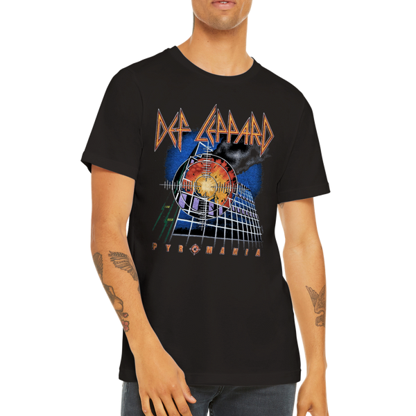 Def Leppard Pyromania Tour 1983 Premium Unisex Crewneck T-shirt