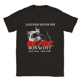 Bon Scott Legend Tribute Classic Unisex Crewneck T-shirt