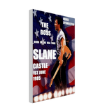 Bruce Springsteen Slane Castle 1985 Poster Thick Canvas