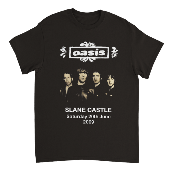 Oasis Slane Castle Ireland 2009 Heavyweight Unisex Crewneck T-shirt