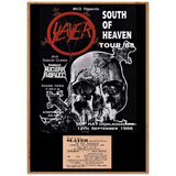 SLAYER TOP HAT DUBLIN 1988 WITH TICKET  Classic Semi-Glossy Paper Poster