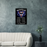 MOTORHEAD ROCK N ROLL UK TOUR 1987 Classic Semi-Glossy Paper Poster