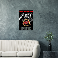 SLAYER REIGN IN BLOOD TOUR Classic Semi-Glossy Paper Poster
