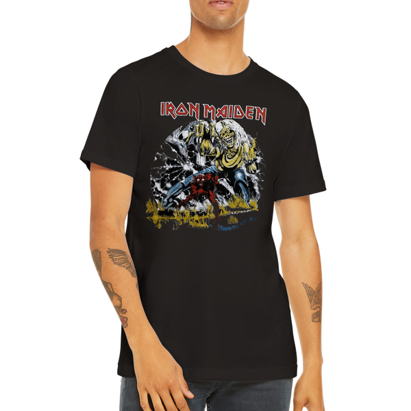 Iron Maiden Number Of The Beast World Tour Premium Unisex Crewneck T-shirt