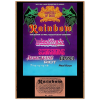 MONSTERS OF ROCK DONINGTON PARK UK 1980 WITH TICKET Classic Semi-Glossy Paper Poster