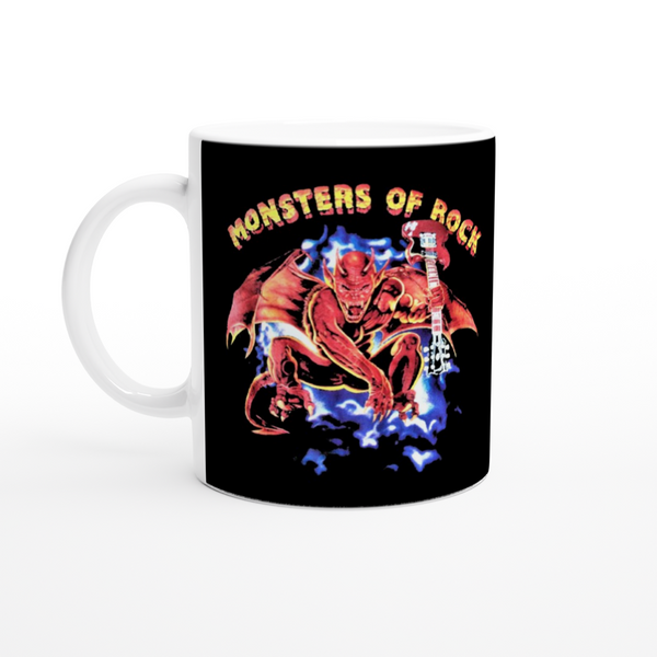 Monsters Of Rock Donington Park UK 1991 White 11oz Ceramic Mug