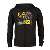 Guns n Roses Donington Park 1988 Classic Unisex Zip Hoodie