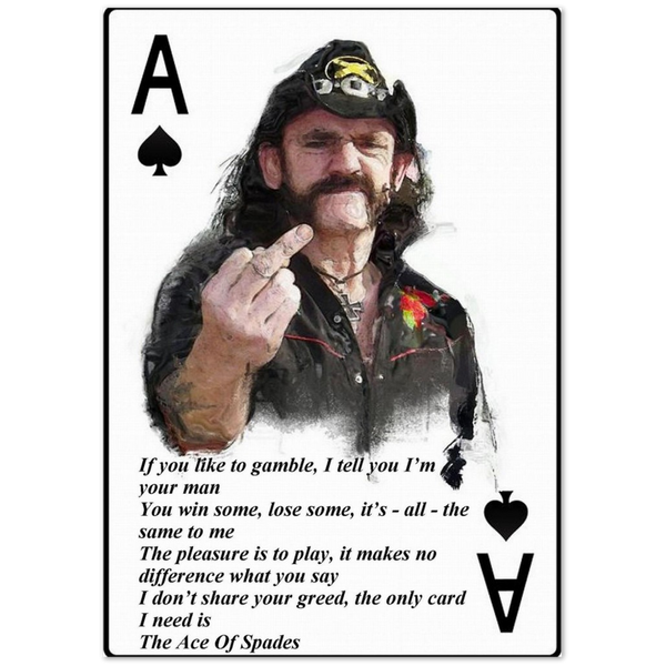 Lemmy poster ace of spades Premium Matte Paper Poster