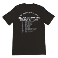 Metallica & Raven Kill em All For One Tour 1983 Premium Unisex Crewneck T-shirt