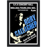Rory Gallagher SFX Dublin 1983 Classic Semi-Glossy Paper Wooden Framed Poster