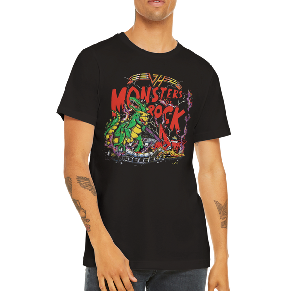 Van Halen Monsters Of Rock Tour 1988 Premium Unisex Crewneck T-shirt