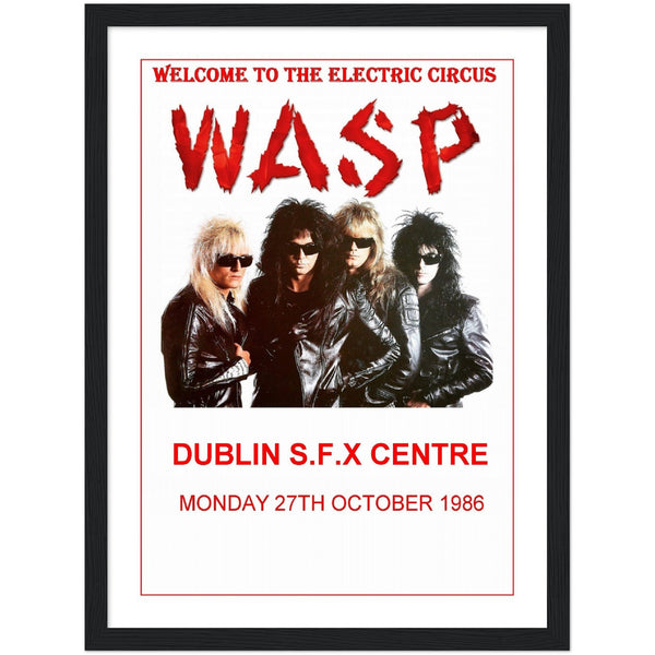 WASP Dublin SFX Centre 1986 Classic Semi-Glossy Paper Wooden Framed Poster
