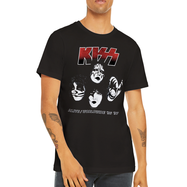 Kiss Alive Worldwide 96/97 Tour Premium Unisex Crewneck T-shirt