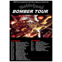 MOTORHEAD BOMBER TOUR UK Classic Semi-Glossy Paper Poster