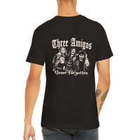 Motorhead Three Amigos Back Print Tribute Premium Unisex Crewneck T-shirt