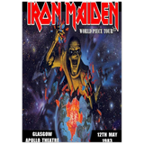 Iron Maiden World Piece Tour Glasgow Apollo UK 1983 Classic Semi-Glossy Paper Poster