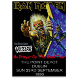 IRON MAIDEN POINT DEPOT DUBLIN IRELAND 1990Classic Semi-Glossy Paper Poster